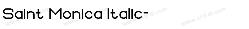 Saint Monica Italic字体转换
